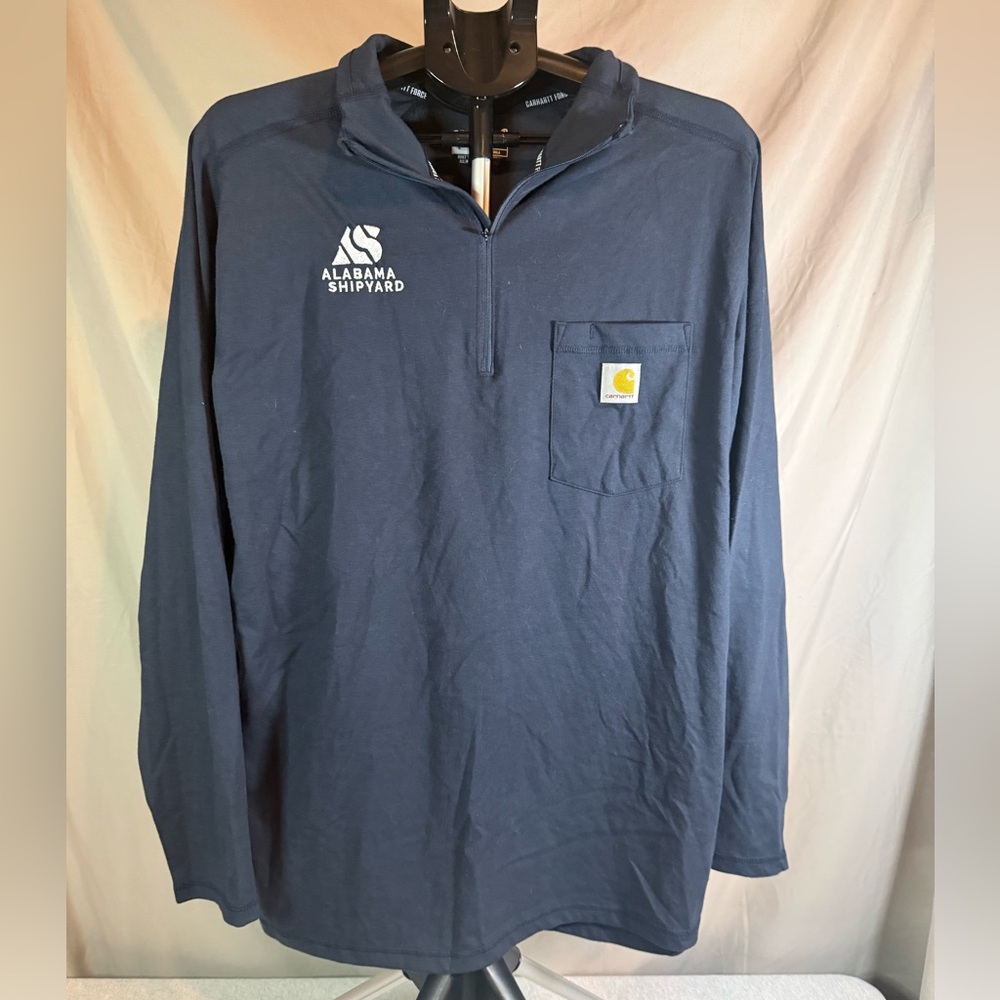 Carhartt‎ Force Relaxed Fit Midweight 1/4-Zip-Navy 💙